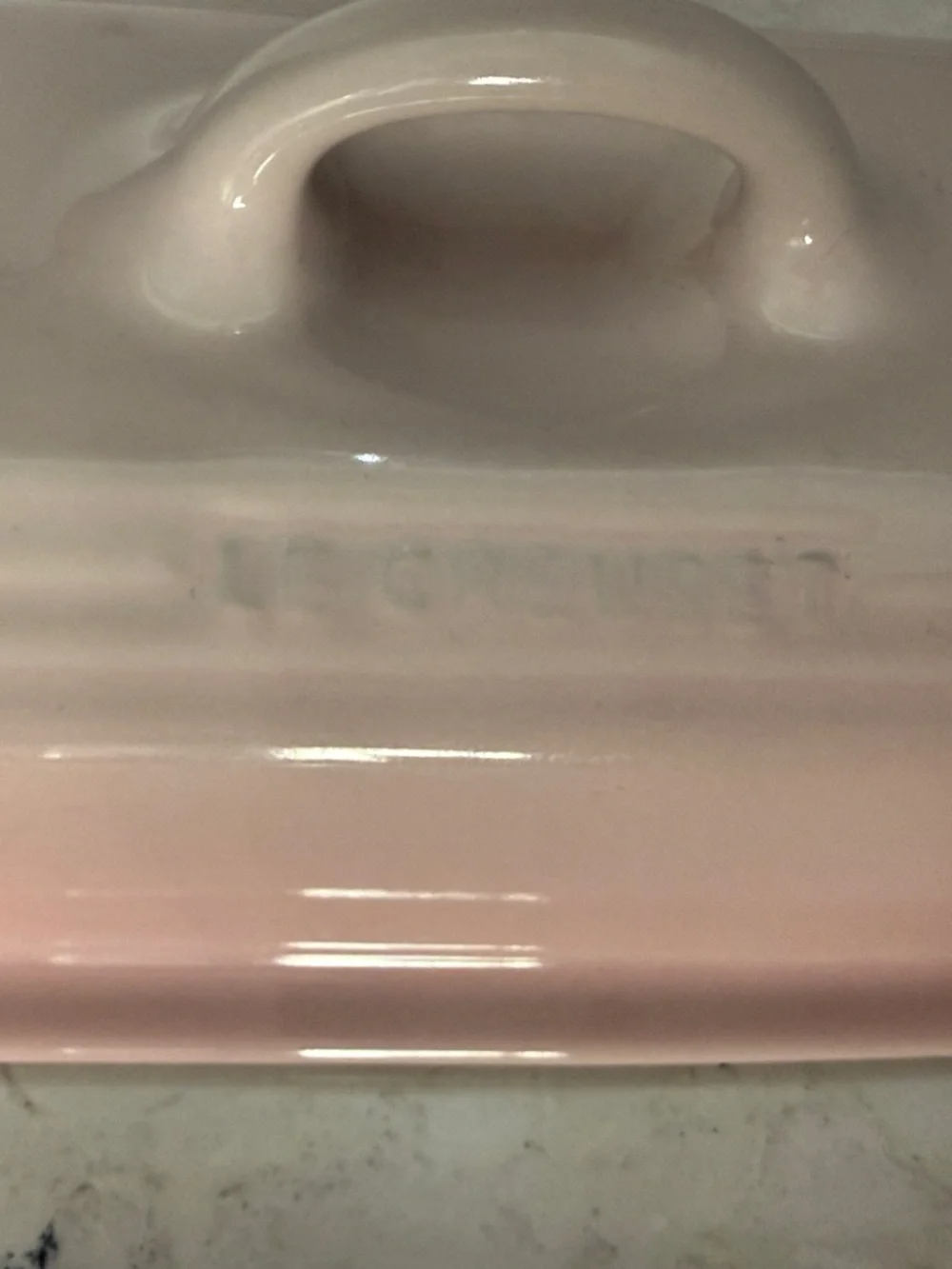 Le Creuset Shell Pink UK Butter dish